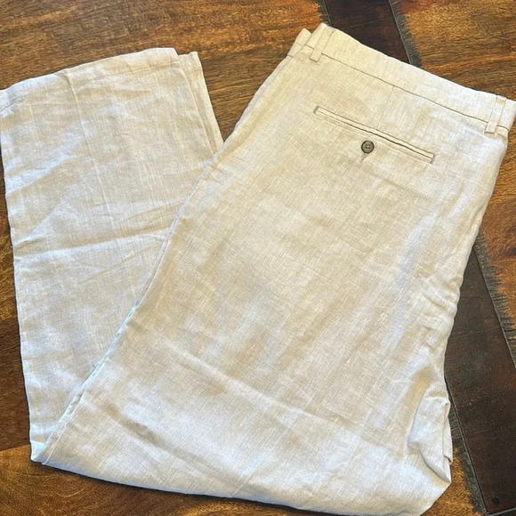 Tasso Elba Other - Tasso Elba smart linen pants 40” waist EUC